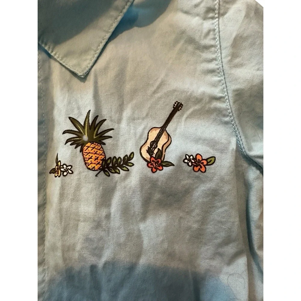 Gymboree Romper Outfit 3-6 Months Vintage 2004‎ Pineapple Beach Hawaiian EUC